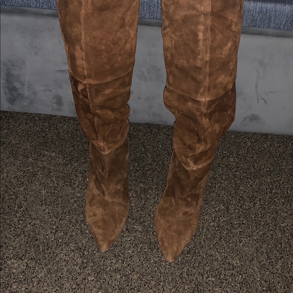 Steve Madden brown knee boots 8.5